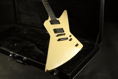 La mejor calidad ESPS Explorer Guitarra eléctrica Crema Color Fingerboard Inlay Negro Hardware EMG Pickups proveedor