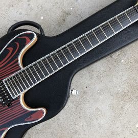 2019 Maple Top 7 Cuerdas Guitarra Eléctrica,Abalone de unión,Fingerboard de ébano Cuello a través del cuerpo Guitarra Eléctrica proveedor