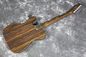 acabado natural Cuerpo de madera cebra cuello de madera cebra Tele Guitarra eléctrica Guitarra de todo color Disponible proveedor
