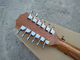 Madera de koa Jumbo acústico de 12 cuerdas apoyabrazos cortado 12 cuerdas guitarra eléctrica acústica personalizada proveedor