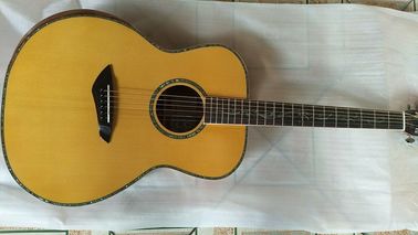 Calidad AAA nuevas guitarras personalizadas OM cuerpo sanders africanos de madera sólida guitarra eléctrica acústica proveedor