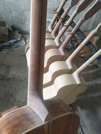 Calidad AAA nuevas guitarras personalizadas OM cuerpo sanders africanos de madera sólida guitarra eléctrica acústica proveedor