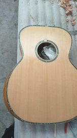 Calidad AAA nuevas guitarras personalizadas OM cuerpo sanders africanos de madera sólida guitarra eléctrica acústica proveedor