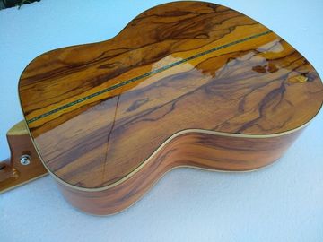 Calidad AAA nuevas guitarras personalizadas OM cuerpo sanders africanos de madera sólida guitarra eléctrica acústica proveedor