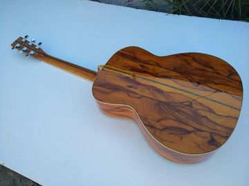 Calidad AAA nuevas guitarras personalizadas OM cuerpo sanders africanos de madera sólida guitarra eléctrica acústica proveedor