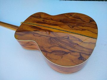 Calidad AAA nuevas guitarras personalizadas OM cuerpo sanders africanos de madera sólida guitarra eléctrica acústica proveedor
