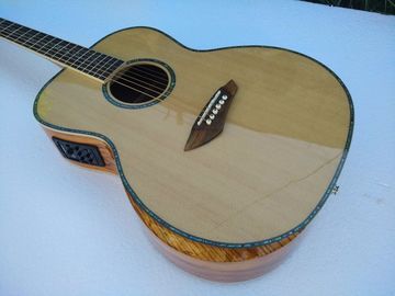 Calidad AAA nuevas guitarras personalizadas OM cuerpo sanders africanos de madera sólida guitarra eléctrica acústica proveedor