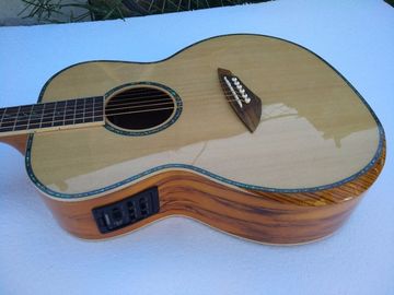 Calidad AAA nuevas guitarras personalizadas OM cuerpo sanders africanos de madera sólida guitarra eléctrica acústica proveedor