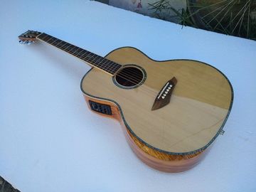 Calidad AAA nuevas guitarras personalizadas OM cuerpo sanders africanos de madera sólida guitarra eléctrica acústica proveedor