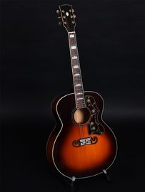 J200s personalizado 43 pulgadas tamaño Jumbo guitarra acústica de madera maciza con AA proveedor