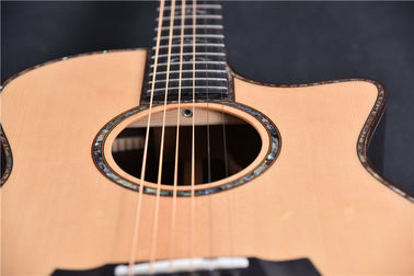 Guitarra acústica de madera maciza personalizada de madera maciza de madera de rosa maciza de espalda y costado 914s proveedor