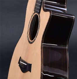 Guitarra acústica de madera maciza personalizada de madera maciza de madera de rosa maciza de espalda y costado 914s proveedor