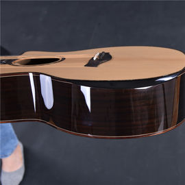 Guitarra acústica de madera maciza personalizada de madera maciza de madera de rosa maciza de espalda y costado 914s proveedor