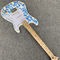 Guitarra eléctrica de porcelana azul y blanca de alta calidad Guitarra blanca regalo de cumpleaños envío gratuito proveedor