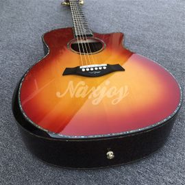 2019 NUEVO Sunbrust SP14s Guitarra acústica con tablero de dedos de madera de ébano de madera de rosa en la parte posterior proveedor