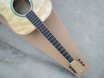 AAAA toda la guitarra de estilo de cuerpo Solid OM con 14 trastes de madera importada a medida de guitarra eléctrica acústica de arce sólida proveedor