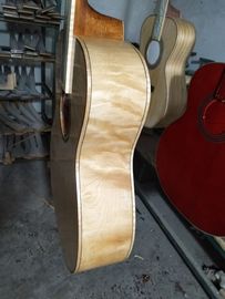 AAAA toda la guitarra de estilo de cuerpo Solid OM con 14 trastes de madera importada a medida de guitarra eléctrica acústica de arce sólida proveedor