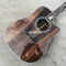 Todo de madera Koa sólida 45 D 41 Abalone real guitarra eléctrica acústica con tablero de ébano proveedor