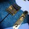 Guitarra TUFF DOG de alta calidad personalizada azul COLOR Fingerboard de madera de rosa Envío gratis proveedor