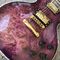 Grand Purple burl top Guitarra eléctrica, Cuerpo de caoba sólido 6 cuerdas Guitarra acabado brillante proveedor