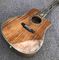 Aablone Tree life Cutaway Koa guitarra acústica de madera de 41 pulgadas Tabla de dedos de ébano Guitarra sólida de koa proveedor