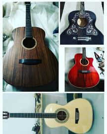 Personalizar la guitarra profesional OOO28 de color marrón sólido guitarra de 6 cuerdas guitarra acústica proveedor