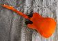 Custom naranja TL cuerpo hueco f agujero ébano tablero de dedos oro puente guitarra eléctrica tienda de instrumentos musicales proveedor