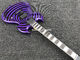 Guitarra eléctrica de alta calidad con forma de círculo de pintura púrpura negro de chapa de madera de rosa Fingerboard GRATIS gastos de envío proveedor