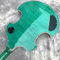2020 Guitarra eléctrica personalizada semi-hueca de alta calidad con logotipo y forma verdes personalizables proveedor