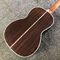 Grand Jimmie Rodgers personalizado de madera sólida guitarra acústica de ébano tablero de dedos Abalone proveedor