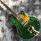 Guitarra eléctrica de jazz con cuerpo semi hueco en color verde proveedor