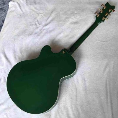 Guitarra eléctrica Gret personalizada en color verde Cuerpo semi hueco Guitarra eléctrica Jazz con Bigsby Tremolo y High Grade Tune proveedor