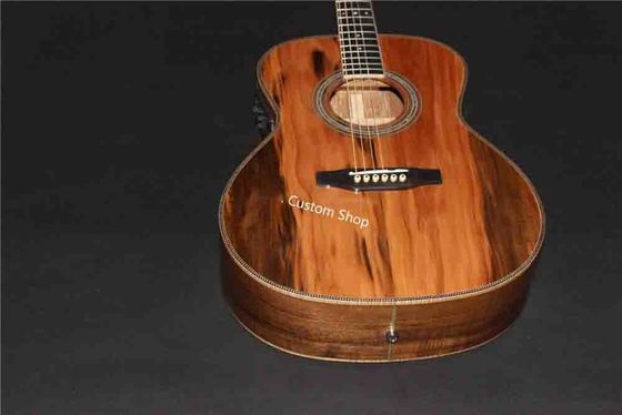 Personalizado Grand AAAAA Todo sólido de madera de manzana europea OMJM Guitarra acústica Herringbone Binding proveedor