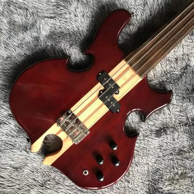 Estilo ALEMBIC personalizado 4 cuerdas Bajo Guitarra Cuello a través del cuerpo Corte Bajo Corazón proveedor