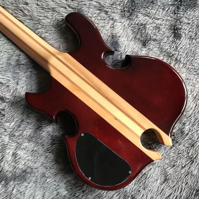 Estilo ALEMBIC personalizado 4 cuerdas Bajo Guitarra Cuello a través del cuerpo Corte Bajo Corazón proveedor