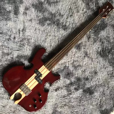 Estilo ALEMBIC personalizado 4 cuerdas Bajo Guitarra Cuello a través del cuerpo Corte Bajo Corazón proveedor