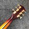 Personalizado J200S 43 pulgadas Jumbo Guitarra Acústica Ebony Fingerboard Abalone Enlace GroFlamed Maple Lado trasero en color Sunburst proveedor