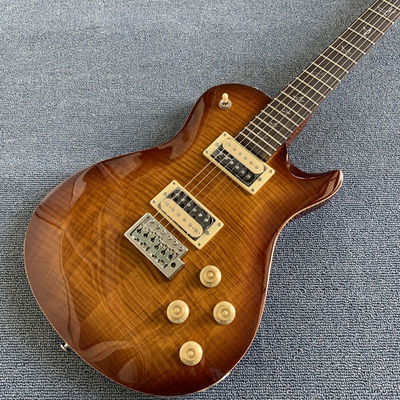 Guitarra eléctrica personalizada Grand Flamed Maple Top con hardware de cromo proveedor