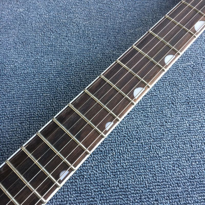 Guitarra eléctrica a mano izquierda personalizada en negro proveedor
