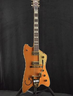 BillyBo Júpiter Naranja Eddie Cochran Trueno Vaca Cactus Inlay Bigs Tremolo Puente con Oro Hardware Gui eléctrico proveedor