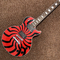 Guitarra eléctrica de estilo Grand LP personalizada G-Zakk Wylde Bullseye en Cherry Sunburst Molino de viento Pintura Hardware de cromo proveedor