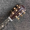 Personalizado Toda la madera sólida KOA guitarra eléctrica acústica real Abalone de unión de ébano Fingerboard de madera de rosa de espalda lado de corte brazo proveedor