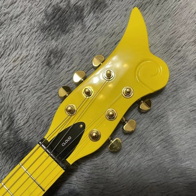 Guitarra eléctrica personalizada de color amarillo proveedor