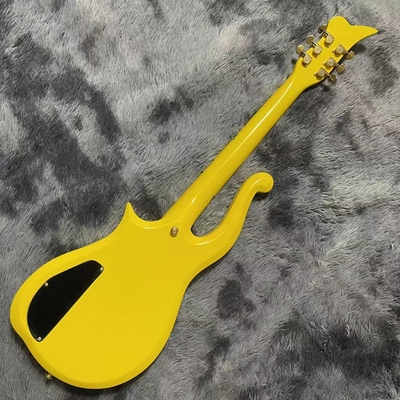 Guitarra eléctrica personalizada de color amarillo proveedor