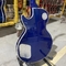 Estilo LP personalizado Ace Frehley Hummbucker Pickups Guitarra eléctrica con Fingerboard de madera de rosa Cuerpo de caoba Color azul Aceptar proveedor
