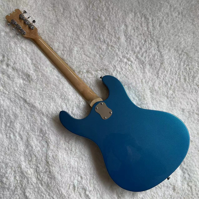 Personalizado 1966 Ventures Mosrite Zero Fret JRM Johnny Ramone Guitarra eléctrica Tremolo Cubierta en color azul proveedor