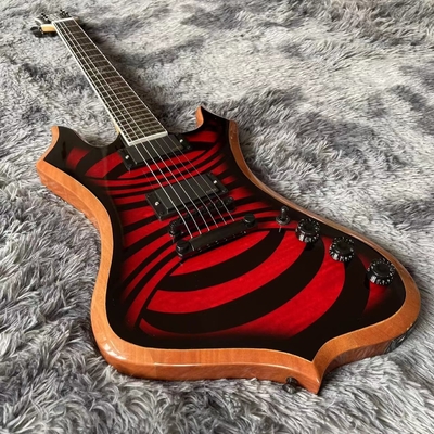 Grand Wylde Audio Nomad Guitarra eléctrica personalizada, Revestimiento de arce, tablero de ébano, Redrum Vortex proveedor