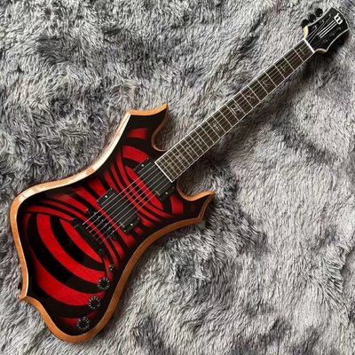 Grand Wylde Audio Nomad Guitarra eléctrica personalizada, Revestimiento de arce, tablero de ébano, Redrum Vortex proveedor