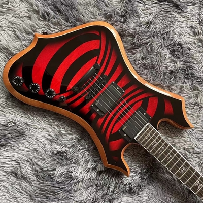 Grand Wylde Audio Nomad Guitarra eléctrica personalizada, Revestimiento de arce, tablero de ébano, Redrum Vortex proveedor