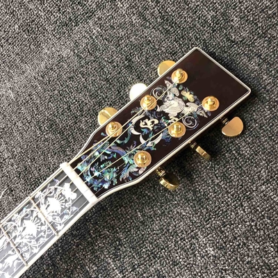 Personalizado AAAAA D100AA hecha a mano de madera sólida Vintage D Dreadnought D100A Guitarra acústica de lujo proveedor